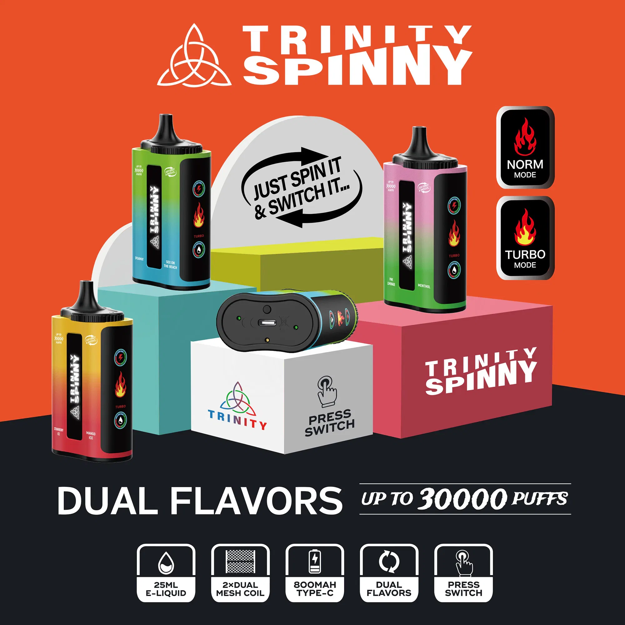 Buy 5% Nicotine Dual Flavor Vape USA